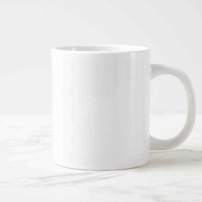 Taza De Café Gigante Haz tu propio Personalizable Jumbo Mug (Derecha)