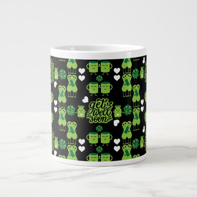 Taza De Café Gigante Health Recovery Get Well Soon   (Frente)