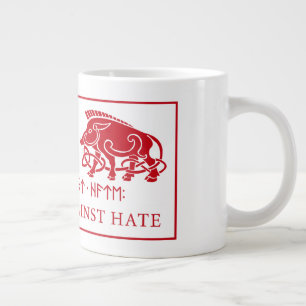 Taza De Café Gigante Heathens Against Hate Double Boar Logo