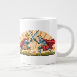 Taza De Café Gigante Héctor y Aquiles