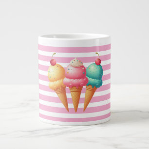 Taza De Café Gigante Helado colorido