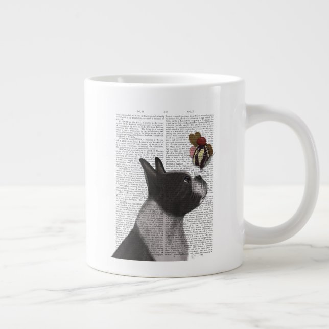 Taza De Café Gigante Helado de Boston Terrier (Derecha)