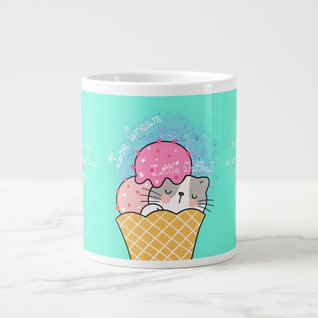 Taza De Café Gigante Helado y baloncesto (Frente)