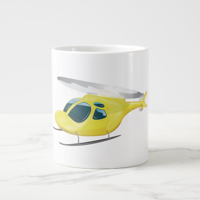 Taza De Café Gigante Helicóptero de Rescate (Frente)