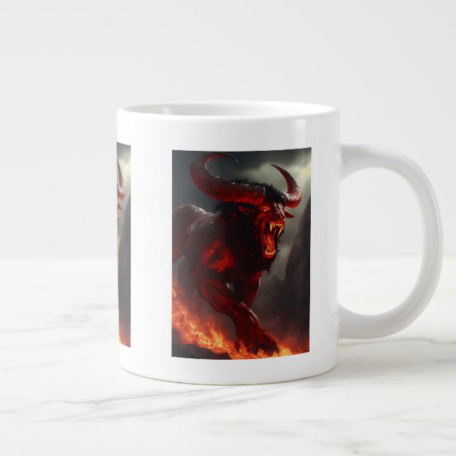 Taza De Café Gigante Hellish Red Skinner (Derecha)