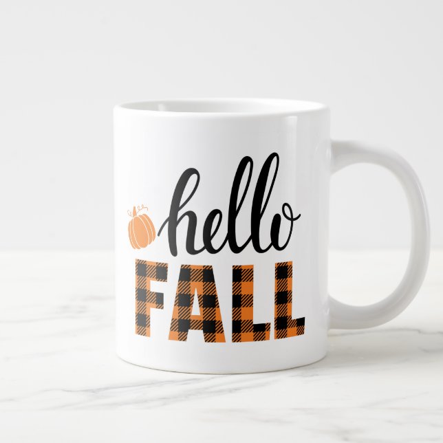 Taza De Café Gigante Hello Fall (Derecha)