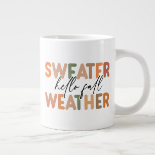 Taza De Café Gigante Hello Fall   Tiempo de sudoración