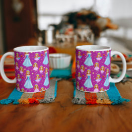 Taza De Café Gigante Hermosa Cerámica Princesa