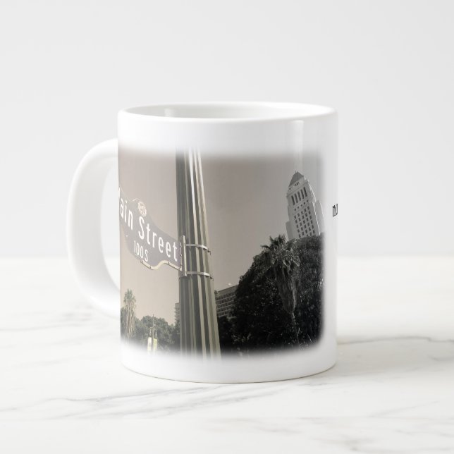 Taza De Café Gigante ¡Hermosa Mug Jumbo de Los Ángeles! (Izquierda)