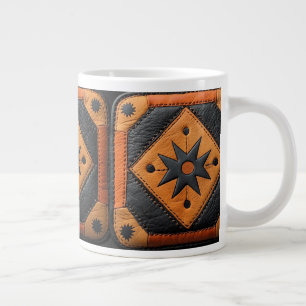 Taza De Café Gigante Hermosa piel de estilo campestre del suroeste