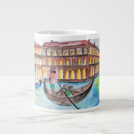 Taza De Café Gigante Hermosa pintura de venecia
