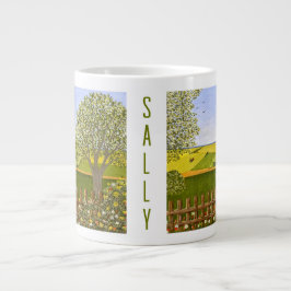 Taza De Café Gigante Hermosa vista Jumbo Mug