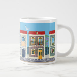 Taza De Café Gigante Hermosas casas portuguesas con azulejos o azulejos