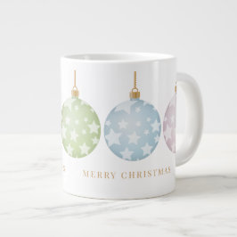 Taza De Café Gigante Hermoso Ornamento de Navidad Pastel