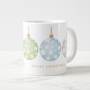Taza De Café Gigante Hermoso Ornamento de Navidad Pastel