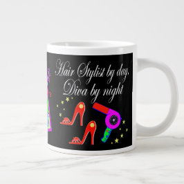 TAZA DE CAFÉ GIGANTE HERMOSO Y PERSONALIZADO DE ESTILO PELO