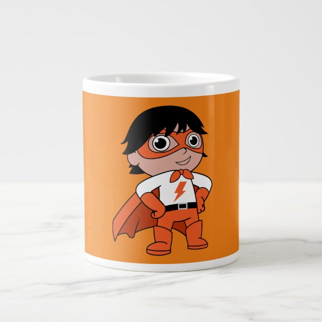 Taza De Café Gigante Héroe de acción de Super Boy (Frente)