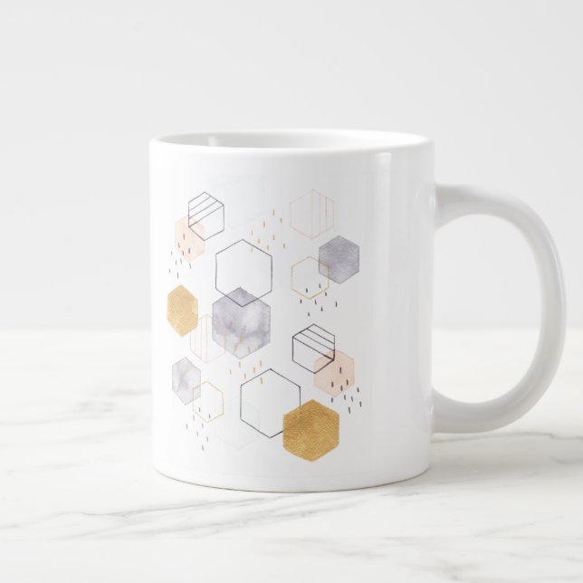 Taza De Café Gigante Hex Scatter (Derecha)
