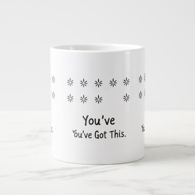 Taza De Café Gigante Hidden Message You've Got This Surprise Mug (Frente)