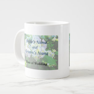 Taza De Café Gigante Hidrangea de Lavanda en el Jardín