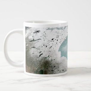 Taza De Café Gigante Hielo Marítimo De La Bahía De Hudson El 29 De Abri
