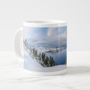 Taza De Café Gigante Hielo y nieve Crater Lake Oregon