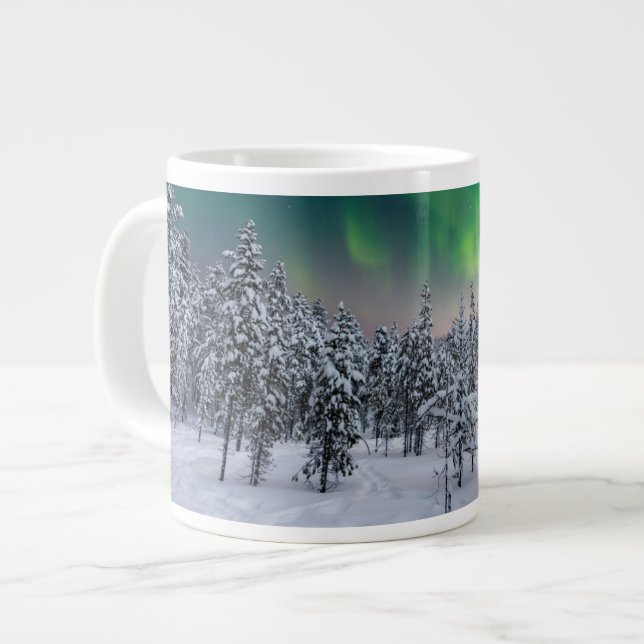 Taza De Café Gigante Hielo y nieve | Paisaje invernal, Finlandia (Izquierda)