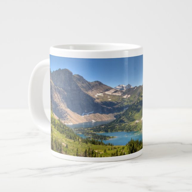 Taza De Café Gigante Hielo y nieve | Parque nacional Glacier, Montana (Izquierda)