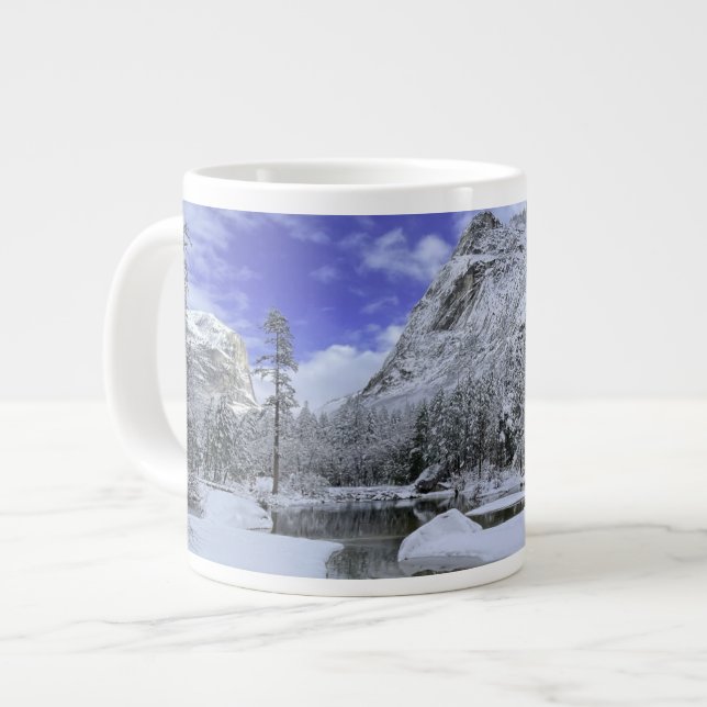 Taza De Café Gigante Hielo y nieve | Parque nacional Yosemite (Izquierda)