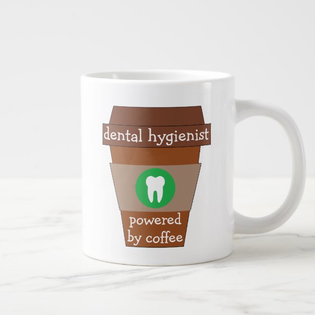 Taza De Café Gigante Higienismo dental de personalizable alimentado por (Derecha)