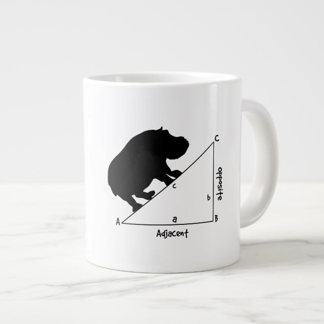 Taza De Café Gigante Hippotenuse (Derecha)