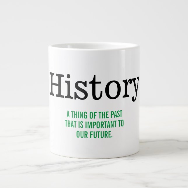 Taza De Café Gigante Historia (Frente)