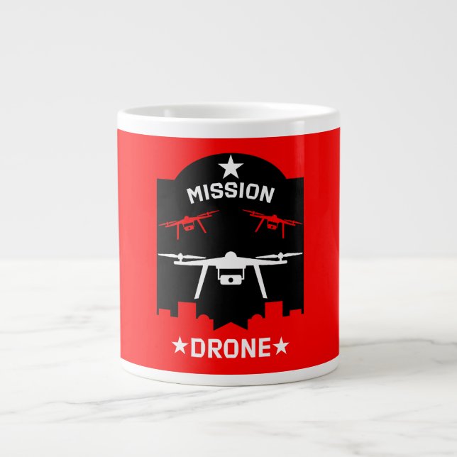 Taza De Café Gigante Hobby Drone Pilot (Frente)