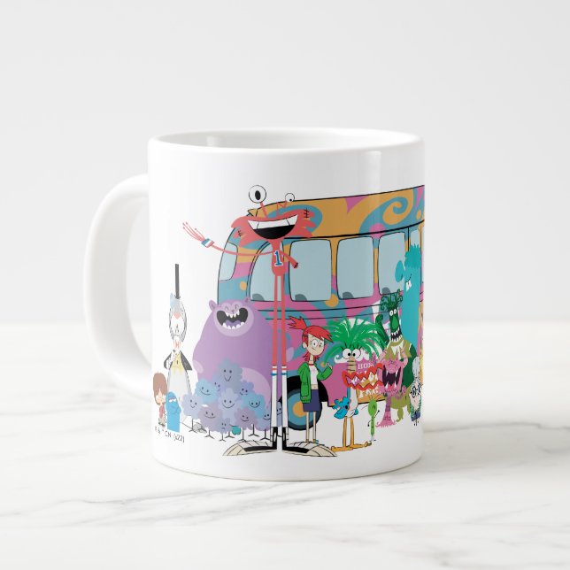 Taza De Café Gigante Hogar Foster para amigos imaginarios | Autobús esc (Izquierda)