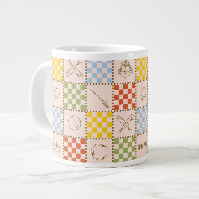 Taza De Café Gigante HOGWARTS™ QUIDDITCH™ Team Checker Pattern (Izquierda)