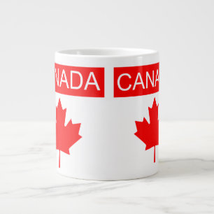 Taza De Café Gigante Hoja de Arce de Canadá