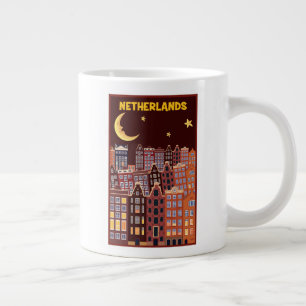 Taza De Café Gigante Holanda de noche