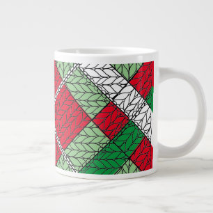 Taza De Café Gigante HOLIDAY ARGYLE KNIT Big Mug
