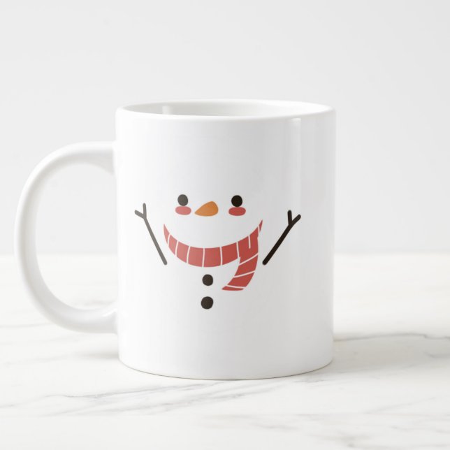 Taza De Café Gigante Holiday Christmas Mug – Sweet Festive Cocoa  (Izquierda)