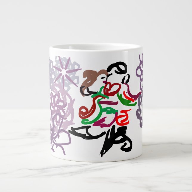 Taza De Café Gigante Holiday Kiss  (Frente)