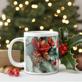 Taza De Café Gigante Holidays Mood  Bone China Mug