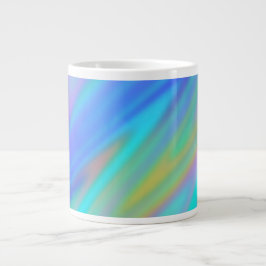 Taza De Café Gigante Holograma lujoso de lujo azul violeta