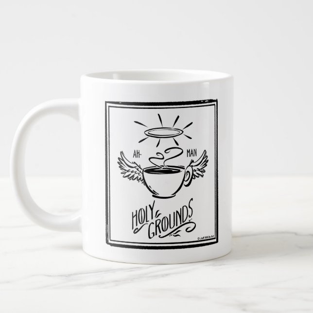 TAZA DE CAFÉ GIGANTE HOLY GROUNDS COFFEE (Izquierda)