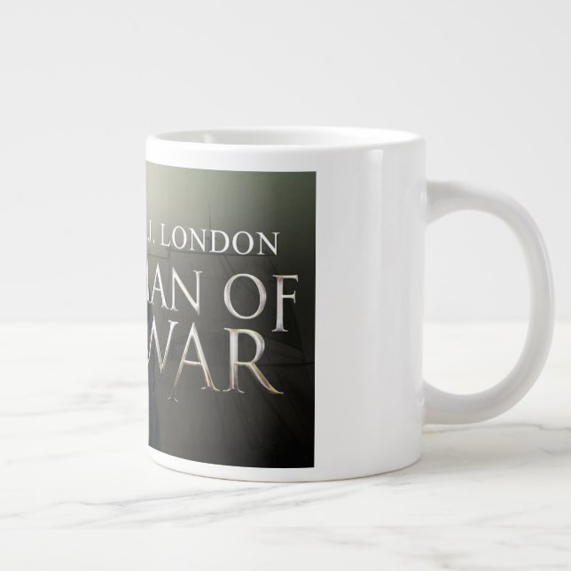 Taza De Café Gigante Hombre del libro de guerra #4 Mug (Derecha)