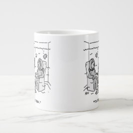 Taza De Café Gigante Hombre frena su pescado tropical - Personalizado d