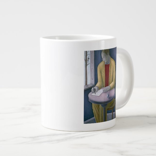 Taza De Café Gigante Hombre que escribe 2004 (Derecha)