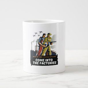 Taza De Café Gigante Hombres de los Estados Unidos, poster de la Segund