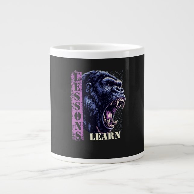 Taza De Café Gigante Home/Kitchen Angry Gorilla Specialty Mug (Frente)