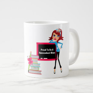 Taza De Café Gigante Homeschool Mom - Jumbo Mug