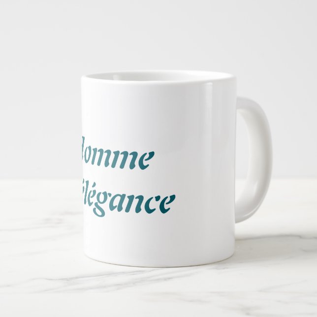 Taza De Café Gigante Homme D'élégance Specialty Mug (Derecha)